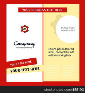 Cloud setting Company Brochure Template. Vector Busienss Template