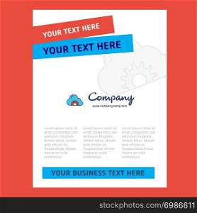 Cloud setting Title Page Design for Company profile ,annual report, presentations, leaflet, Brochure Vector Background