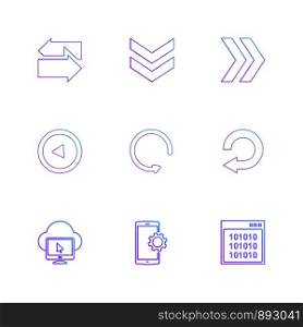 cloud , setting , windows ,arrows , directions , left , right , pointer , download , upload , up , down , play , pause , foword , rewind , icon, vector, design, flat, collection, style, creative, icons