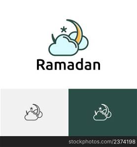 Cloud Sky Crescent Star Ramadan Islamic Event Muslim Community Logo