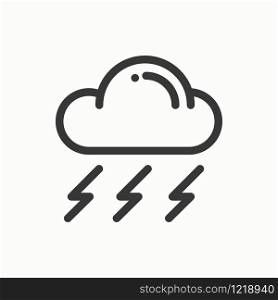 Cloud, sky, rain, storm line simple icon. Weather symbols. Meteorology. Forecast design element. Template for mobile app, web and widgets. Vector linear icon. Isolated illustration. Flat sign Logo. Cloud, sky, rain, storm line simple icon. Weather symbols. Meteorology. Forecast design element. Template for mobile app, web and widgets. Vector linear icon. Isolated illustration. Flat sign. Logo.