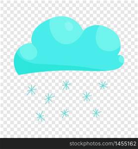 Cloud snow icon in cartoon style isolated on background for any web design. Cloud snow icon, cartoon style