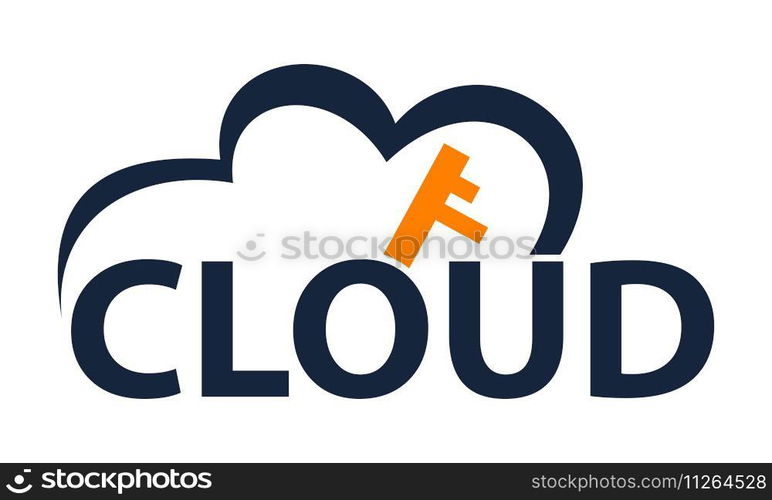 Cloud Solution Logo Design Template Vector
