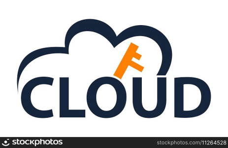 Cloud Solution Logo Design Template Vector