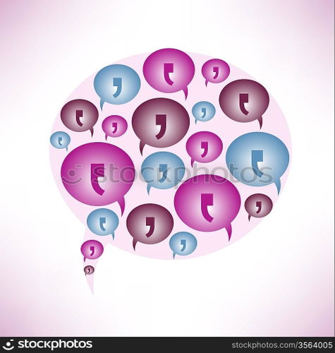 Cloud speech bubble