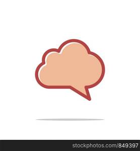 Cloud Speech Icon Logo Template Illustration Design. Vector EPS 10.