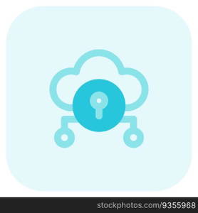 Cloud storage system with data encryption.