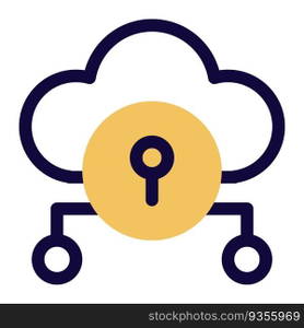 Cloud storage system with data encryption.