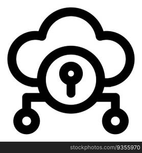 Cloud storage system with data encryption.