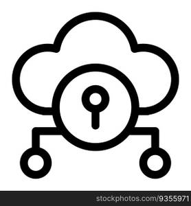 Cloud storage system with data encryption.