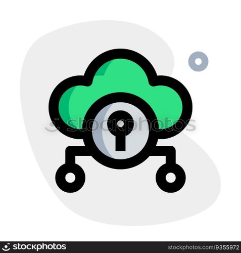 Cloud storage system with data encryption.