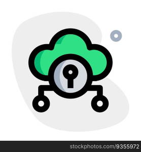 Cloud storage system with data encryption.