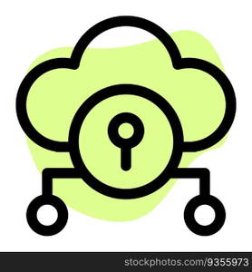 Cloud storage system with data encryption.