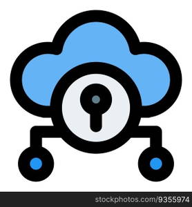 Cloud storage system with data encryption.
