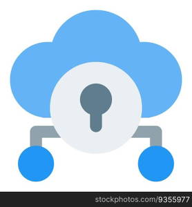 Cloud storage system with data encryption.