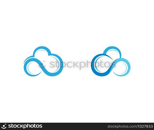 Cloud symbol illustration design