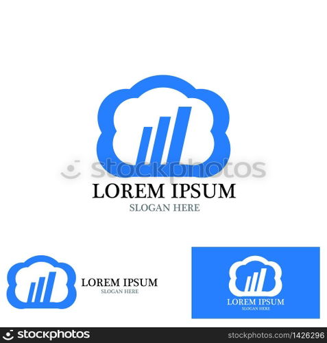 Cloud Techno Logo Vector Template
