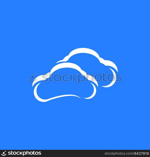 Cloud Techno Logo Vector Template