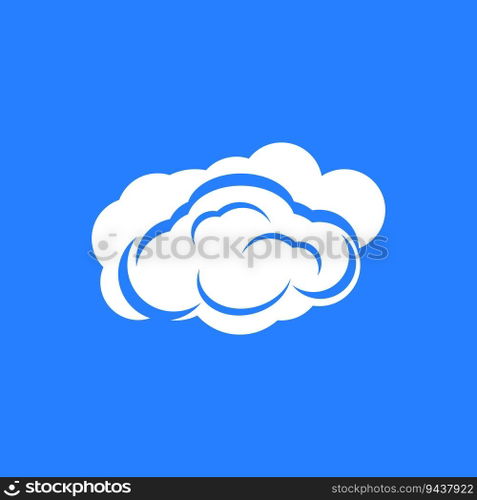 Cloud Techno Logo Vector Template