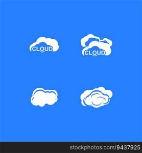Cloud Techno Logo Vector Template