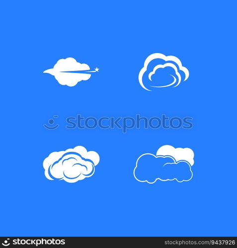Cloud Techno Logo Vector Template