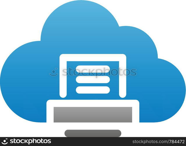 cloud technology logo template