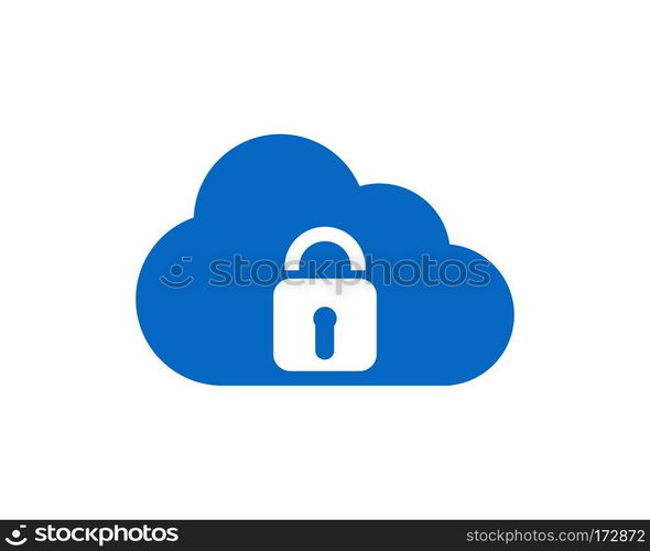 cloud technology vector logo template design vector 