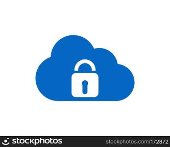 cloud technology vector logo template design vector 