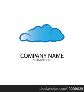 Cloud template vector icon illustration design