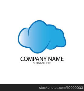 Cloud template vector icon illustration design