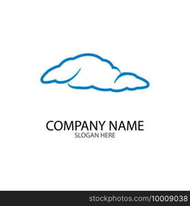 Cloud template vector icon illustration design