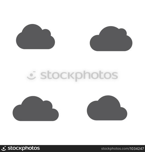 Cloud template vector icon illustration design