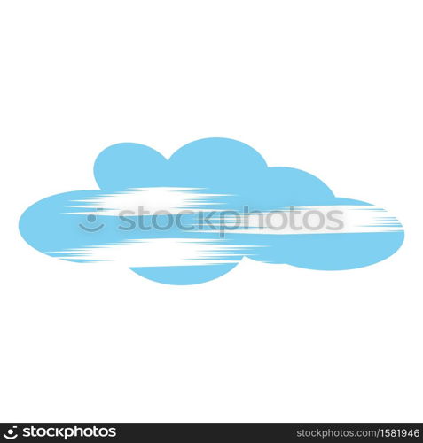 Cloud template vector icon illustration design