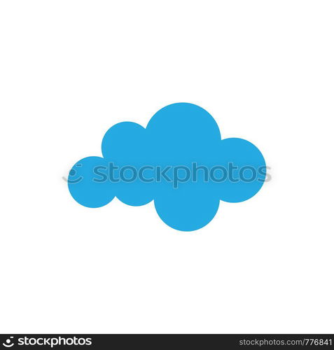 Cloud template vector icon illustration design