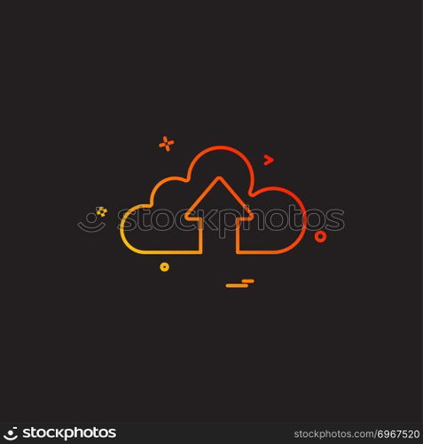 cloud up vector design