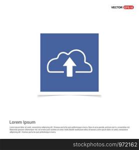 Cloud Upload Icon - Blue photo Frame