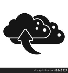 Cloud upload icon simple vector. Backup data. Storage server. Cloud upload icon simple vector. Backup data
