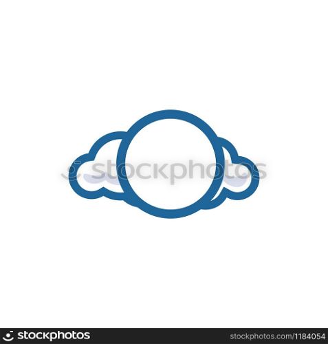 Cloud vector logo design. Technology Hosting Domain Block Chain Server Logo Design.