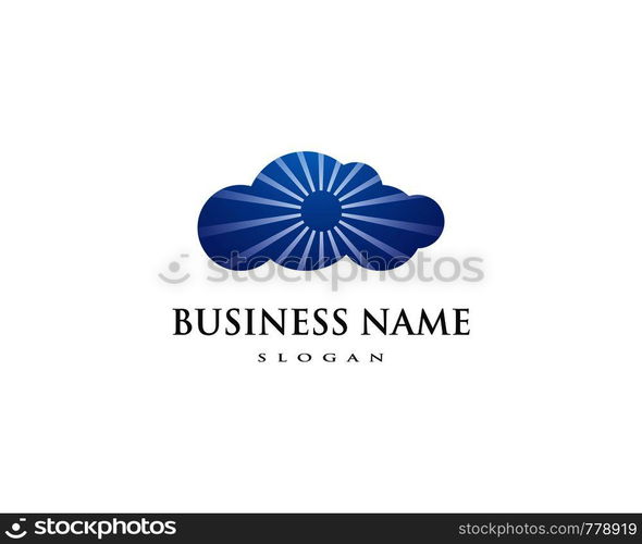 cloud vector logo template design vector 