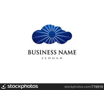 cloud vector logo template design vector 