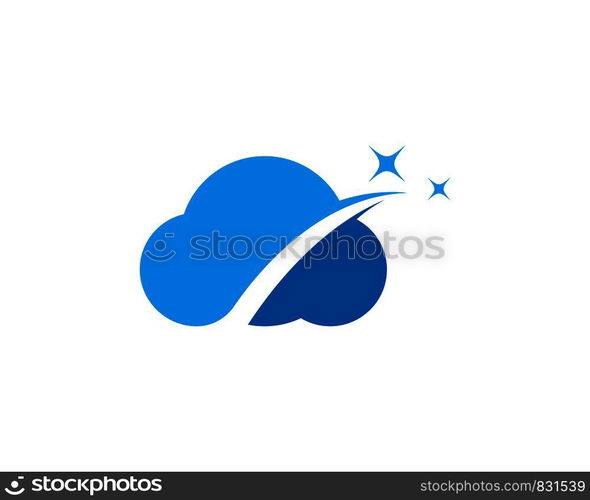 cloud vector logo template design vector