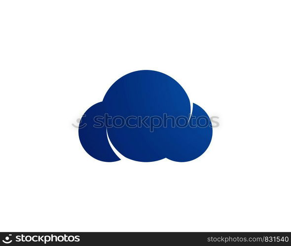 cloud vector logo template design vector