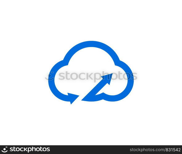 cloud vector logo template design vector 
