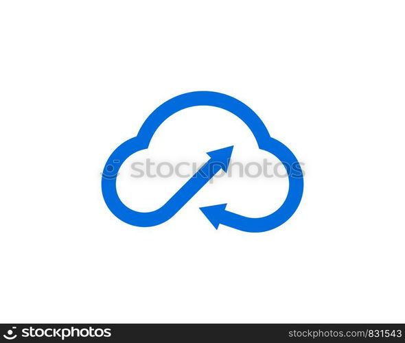 cloud vector logo template design vector