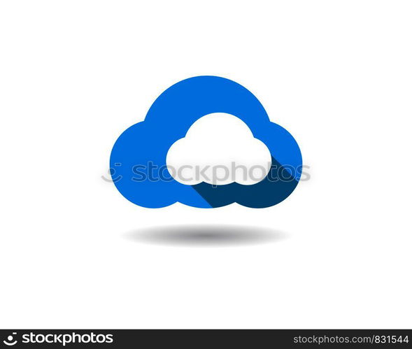 cloud vector logo template design vector