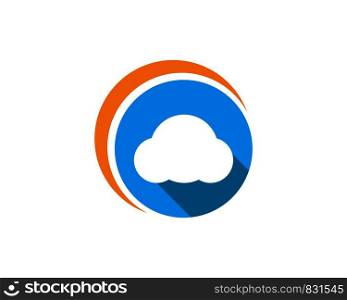 cloud vector logo template design vector