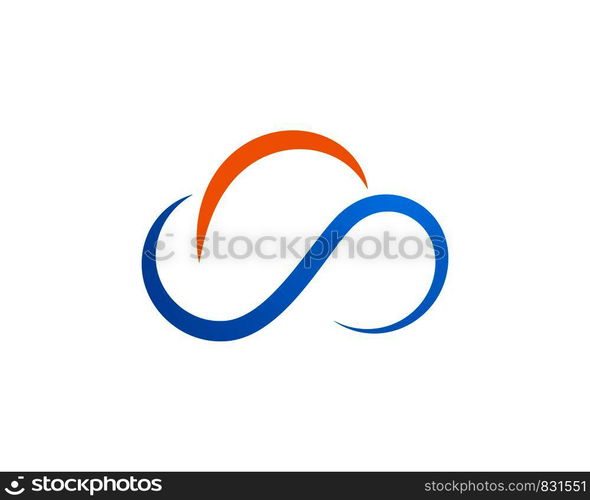 cloud vector logo template design vector