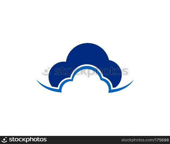 cloud vector logo template design vector . Cloud logo template
