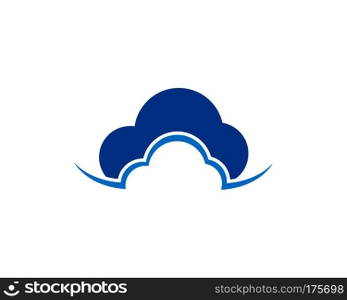 cloud vector logo template design vector . Cloud logo template