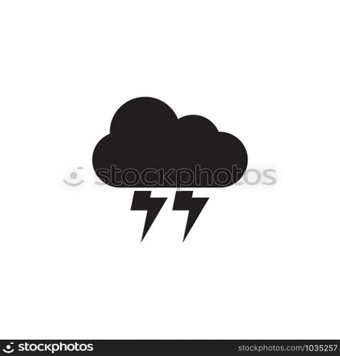 Cloud Weather Icon Black White Outline Fill